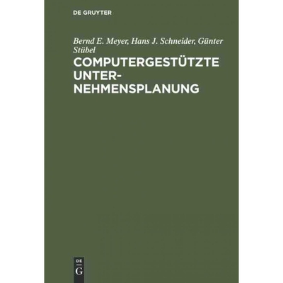 按需印刷DEG Computergestützte Unternehmensplanung[9783110069150]