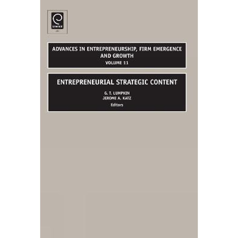 按需印刷不退不换Entrepreneurial Strategic Content[9781848554221]
