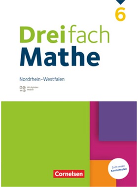 预订【德语】 Dreifach Mathe - Nordrhein-Westfalen - Ausgabe 2020/2022 - 6. Schuljah[9783060437290]