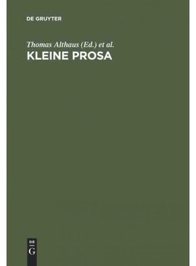 按需印刷不退不换DEG Kleine Prosa[9783484109025]