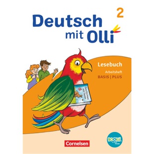 预订不退不换德语 Deutsch mit Olli - Lesen 2-4 - Ausgabe 2021 - 2. Schuljahr Arbeitsheft[9783060848225]
