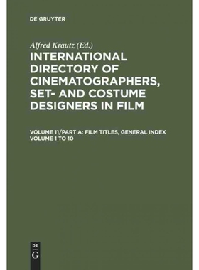 按需印刷DEG Film Titles, General Index Volume 1   10[9783598214448]