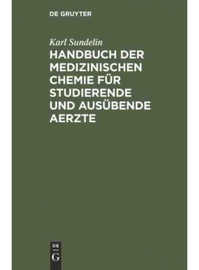 按需印刷DEG Handbuch der medizinischen Chemie für studierende und ausübende Aerzte[9783111222752]