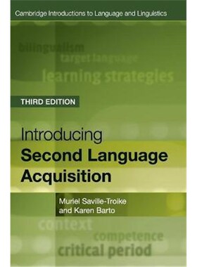 按需印刷不退不换Introducing Second Language Acquisition[9781107149526]