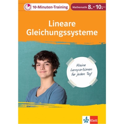 预订【德语】 Klett 10-Minuten-Training Mathematik Lineare Gleichungssysteme  8.-10.[9783129275498]