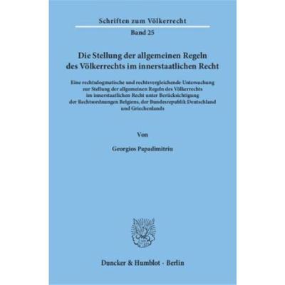预订【德语】 Die Stellung der allgemeinen Regeln des V