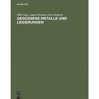 按需印刷不退不换DEG Gegossene Metalle und Legierungen[9783111140599]