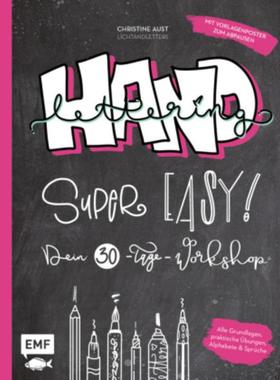 预订【德语】 Handlettering - Super easy! Dein 30-Tage-Workshop:Alle Grundlagen, praktische Übung