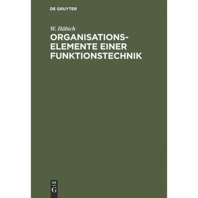 按需印刷DEG Organisationselemente einer Funktionstechnik[9783486769234]