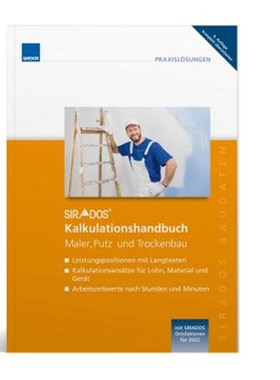 预订【德语】 SIRADOS Kalkulationshandbuch - Maler, Putz, Trockenbau:
