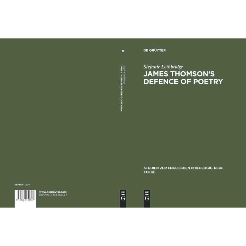 按需印刷不退不换DGYT James Thomson s Defence of Poetry[9783484450387]