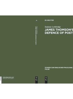 按需印刷DGYT James Thomson s Defence of Poetry[9783484450387]