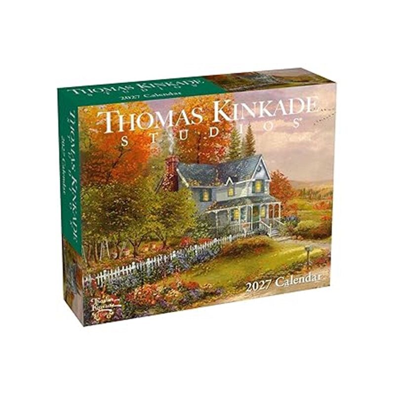 现货 托马斯·金凯德工作室2027年每日日历 Thomas Kinkade Studios(r) 2027 Day-To-Day Calendar 英文原版 上海外文 97988816093