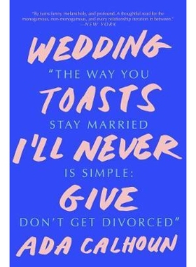 预订Wedding Toasts I'll Never Give