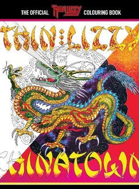 预订不退不换The Official Thin Lizzy Colouring Book  涂色书