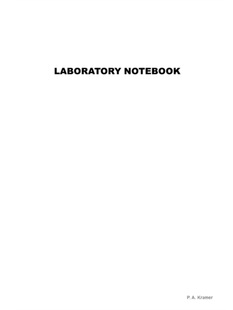 按需印刷Laboratory Notebook