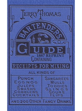 按需印刷不退不换Jerry Thomas Bartenders Guide 1887 Reprint[9781640321175]