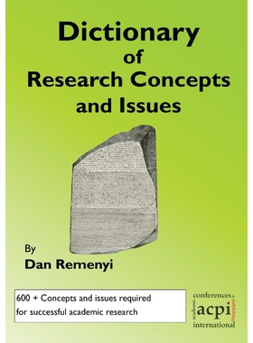 按需印刷不退不换A Dictionary of Research Terms and Issues[9781910309513]