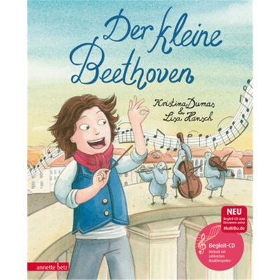 预订【德语】Der kleine Beethoven (Das musikalische Bilderbuch mit CD und zum Streamen)[9783219115765]