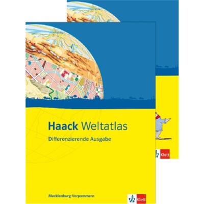 预订不退不换德语 Haack Weltatlas. Differenzierende Ausgabe Mecklenburg-Vorpommern[9783128283791]