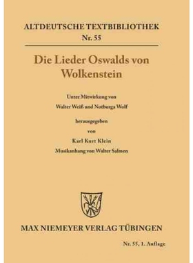 按需印刷不退不换DEG Die Lieder Oswalds von Wolkenstein[9783111280431]