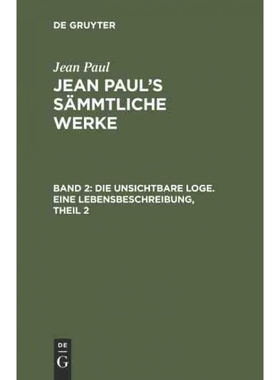 按需印刷DEG Die unsichtbare Loge. Eine Lebensbeschreibung, Theil 2[9783111045016]