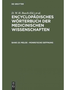 按需印刷DEG Meloe   Monro sche Oeffnung[9783111039220]