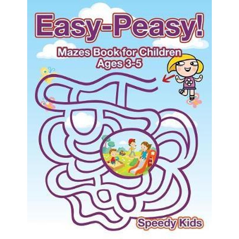 按需印刷不退不换Easy-Peasy! Mazes Book for Children Ages 3-5[9781541933330]