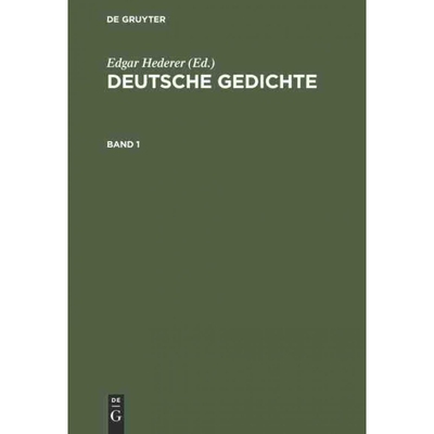 按需印刷DEG Deutsche Gedichte. Band 1[9783486774238]