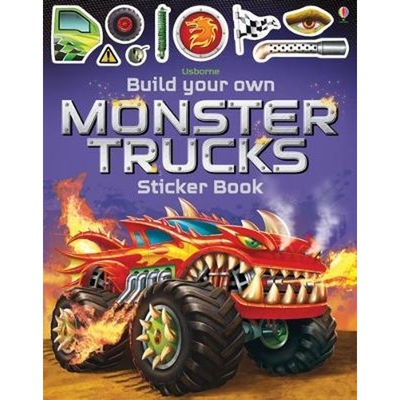 预订不退不换Build Your Own Monster Trucks Sticker Book