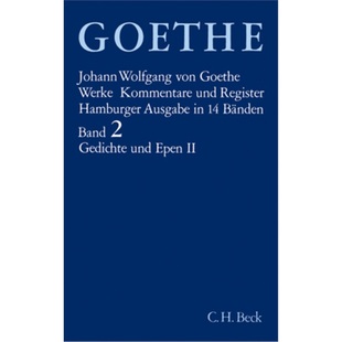 und 德语 预订 Epen 9783406084829 Werke Tl.2 Goethe Bd. II. Gedichte