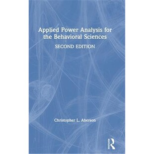 Sciences Analysis 9781138044562 Edition 2nd Behavioral the for Power 按需印刷不退不换Applied