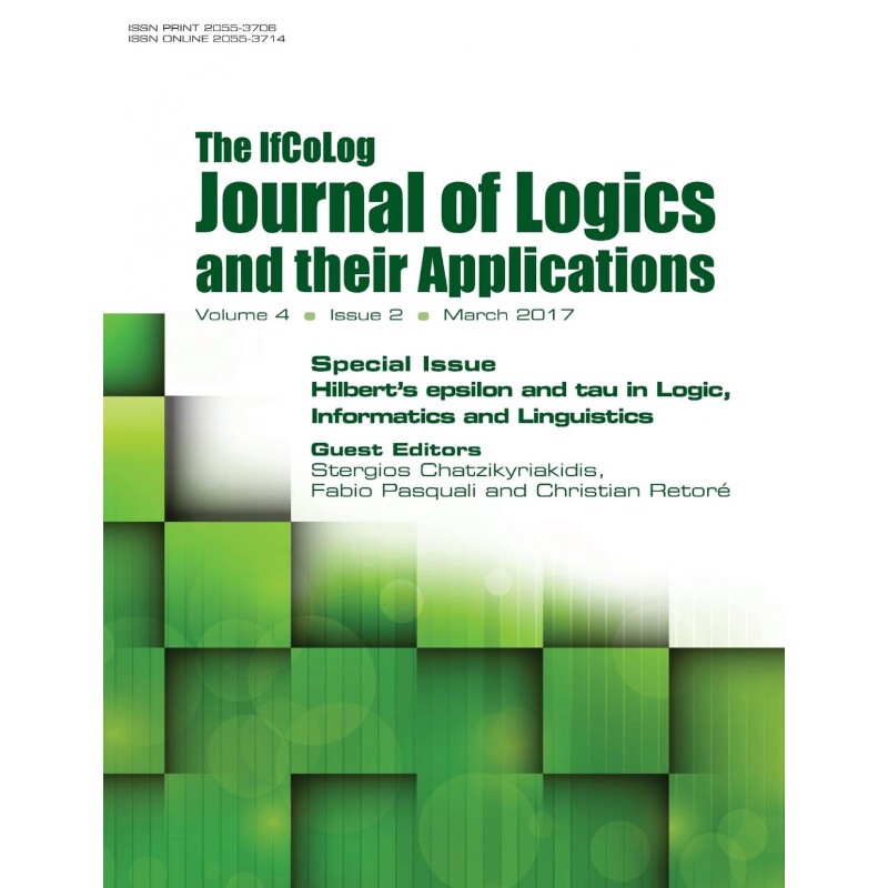 预订不退不换Ifcolog Journal of Logics and their Applications. Hilbert's epsilon and tau in Logic, Informatics an
