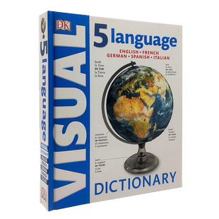 【清仓】精装 英文原版 DK小百科系列 5 Language Visual Dictionary 5种语言图解词典