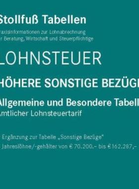预订【德语】 Tabelle, Lohnsteuer 2022 HOhere Sonstige