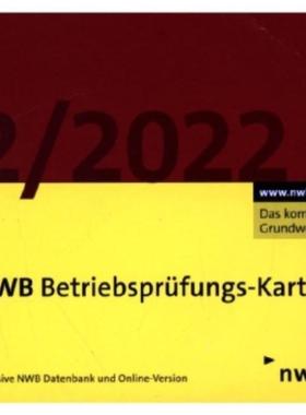 预订【德语】 NWB Betriebsprufungs-Kartei DVD 2/2022: