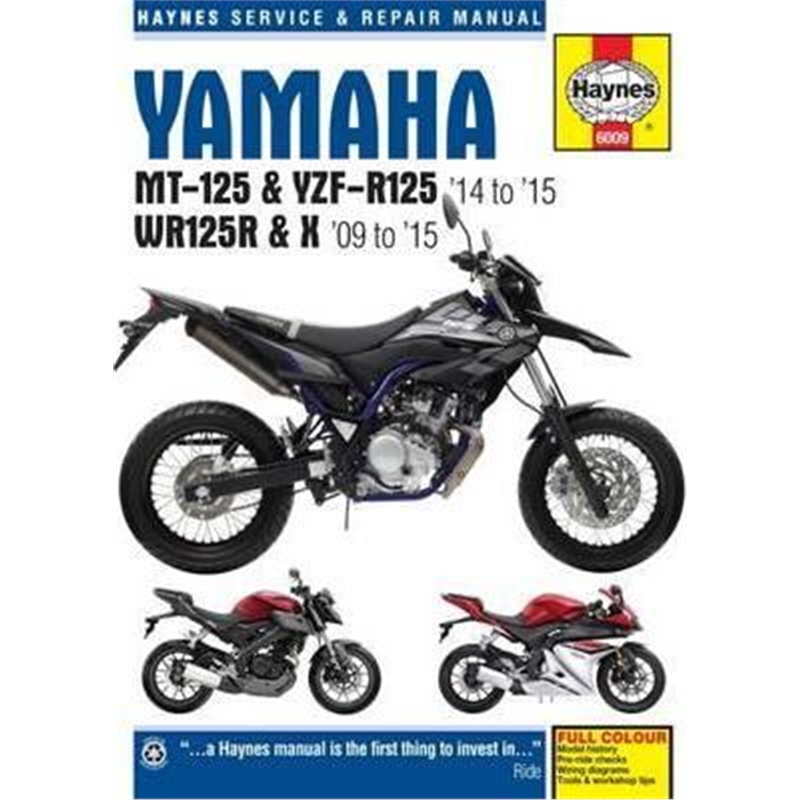 预订Yamaha MT-125, YZF-R125 & WR125R/X (09 - 15)