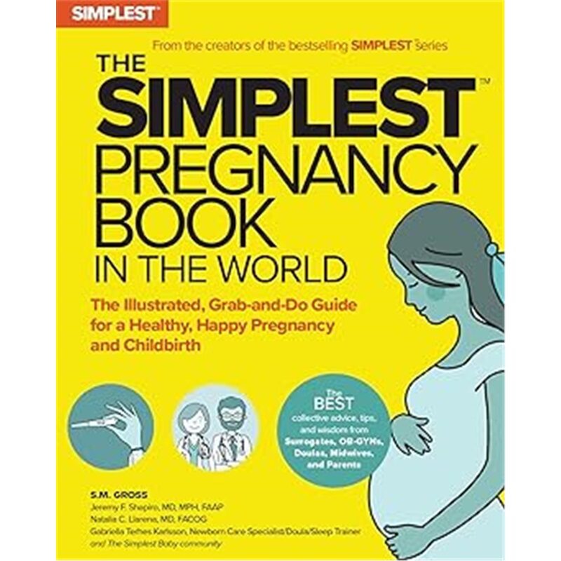 现货 世界上简单的怀孕书：健康快乐怀孕与分娩的插图实用指南 The Simplest Pregnancy Book in the World 英文原版 上海外文 978