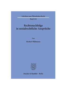 预订【德语】Rechtsnachfolge in sozialrechtliche Ansprüche.: