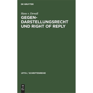 德语 Gegendarstellungsrecht Right reply und 预订