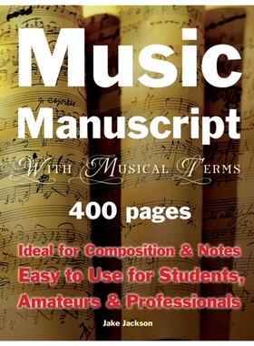 预订Music Manuscript with Musical Terms