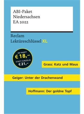 预订【德语】 Lektüreschlüssel XL. ABI-Paket Niedersachsen EA 2022[9783150300749]