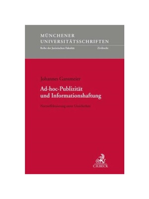 预订【德语】Ad-hoc-Publizit?t und Informationshaftung:Normeffektuierung unter Unsicherheit