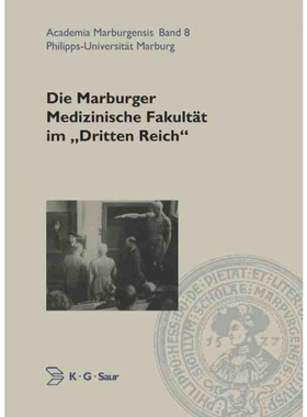 按需印刷DEG Die Marburger Medizinische Fakultat Im Dritten Reich[9783598245701]