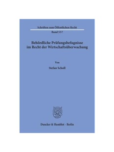Prüfungsbefugnisse Recht 预订 Wirtschaftsüberwachung. Beh?rdliche der 德语
