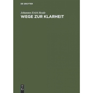 按需印刷不退不换DEG Wege zur Klarheit[9783111167978]