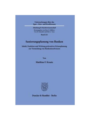 预订【德语】Sanierungsplanung von Banken.:Inhalt, Funktion und Wirkung pr?ventiver Krisenplanung zur Vermeidung von Bank