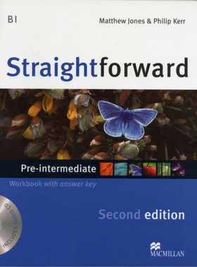 预订Straightforward 2nd Edition Pre-Intermediate Level Workbook with key & CD Pack