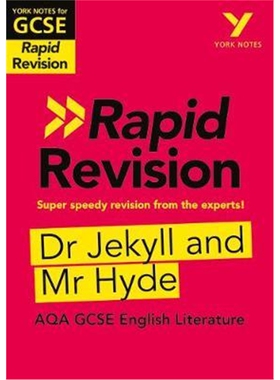现货York Notes for AQA GCSE (9-1) Rapid Revision: Dr Jekyll and Mr Hyde - Refresh, Revise and Catch up!