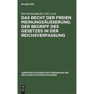 Recht Das der freien 预订 Meinungsausserung. 德语